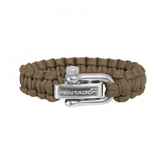 Bransoletka Paracord Pentagon 2.0 szekla - Coyote