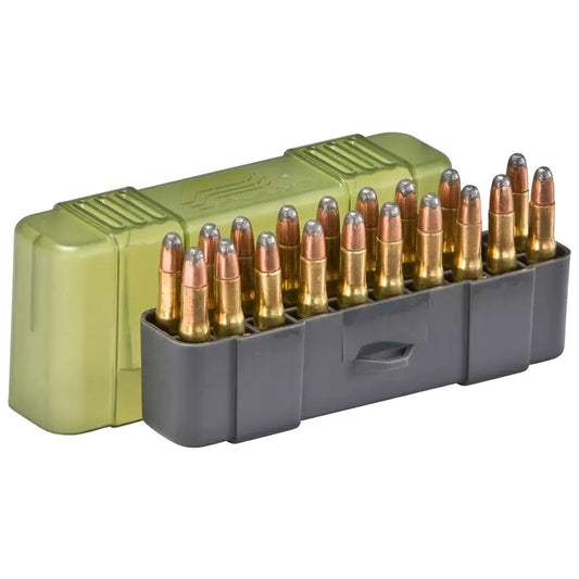 Pudełko amunicyjne Plano kal. 20-25 20 szt. - OD Green/Transparent Green