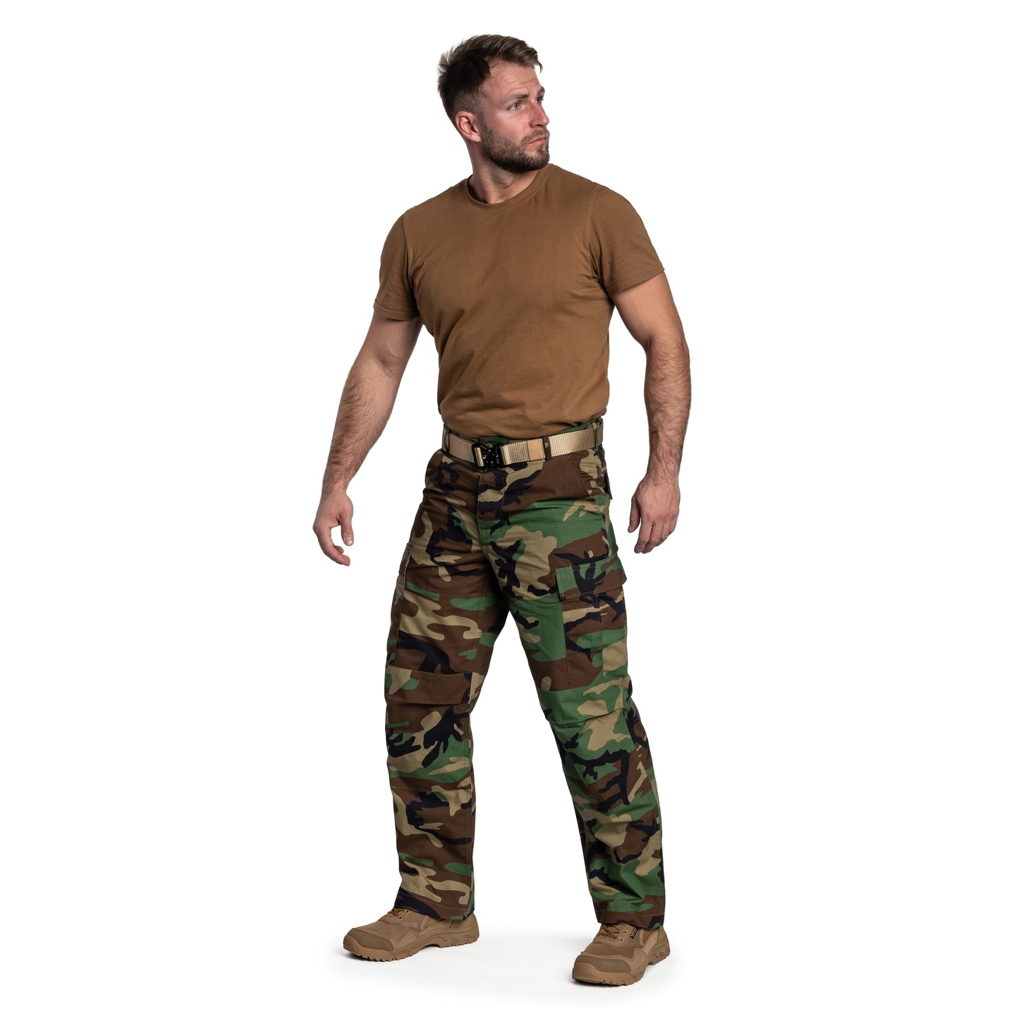 Spodnie Helikon BDU PolyCotton Rip-Stop - US Woodland