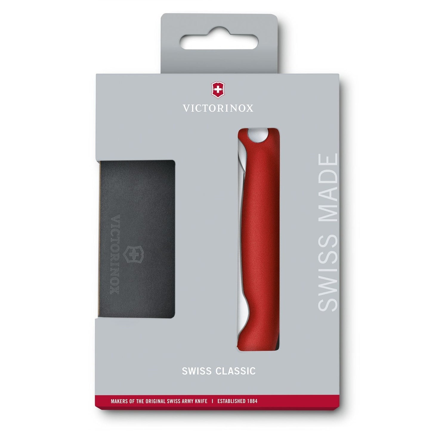Zestaw Victorinox - nóż składany, deska do krojenia - Red