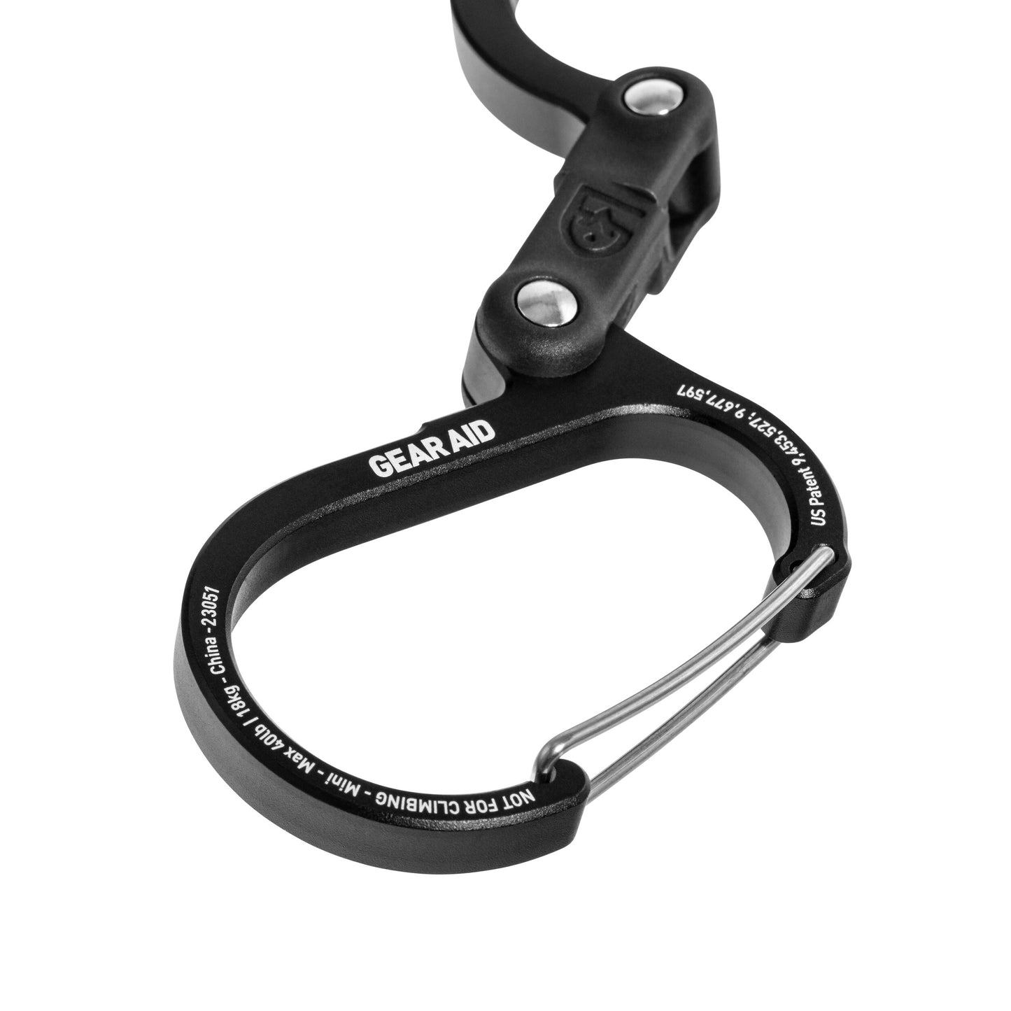 Karabińczyk Gear Aid Heroclip Mini - Stealth Black