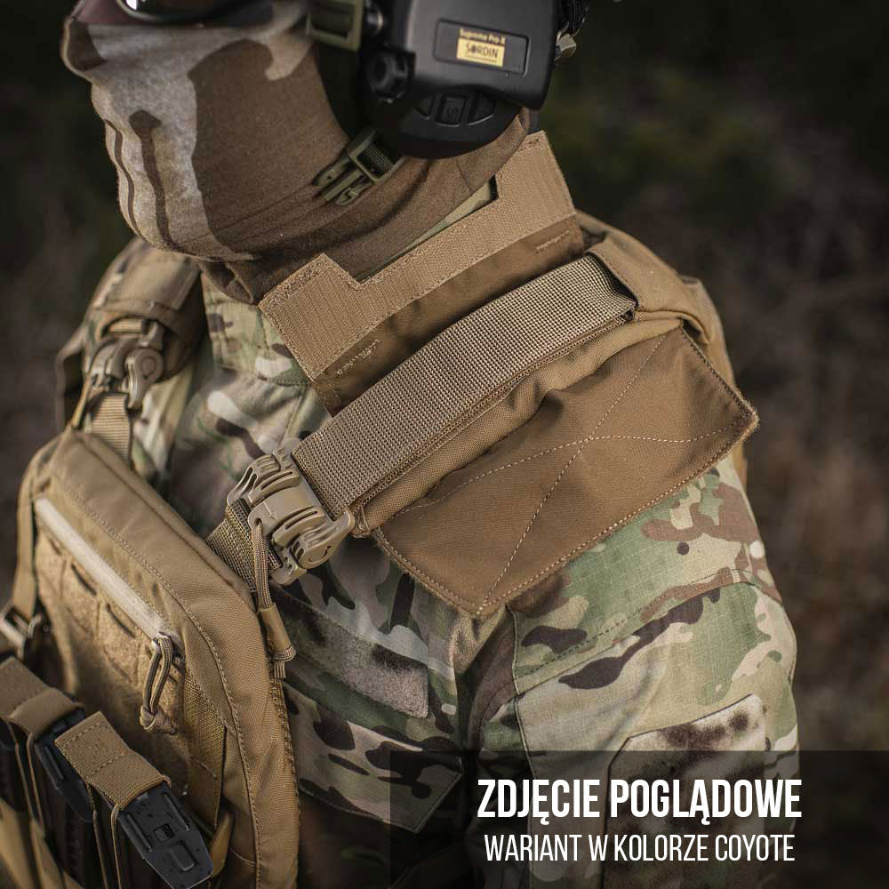Kamizelka taktyczna typu Plate Carrier M-Tac Cuirass Fast QRS - Black - na płyty Medium