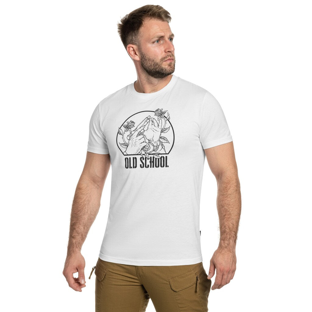 Koszulka T-Shirt Helikon Old School - White