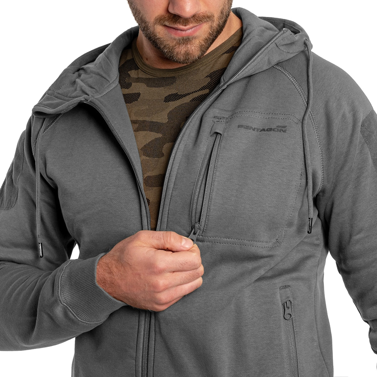 Bluza Pentagon Leonidas 2.0 Tactical Hoodie - Wolf Grey