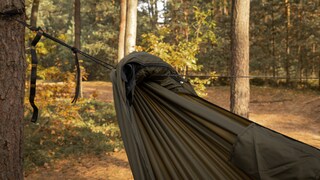 Hamak ultralekki TigerWood Ważka V2 Long Pocket Khaki - z moskitierą