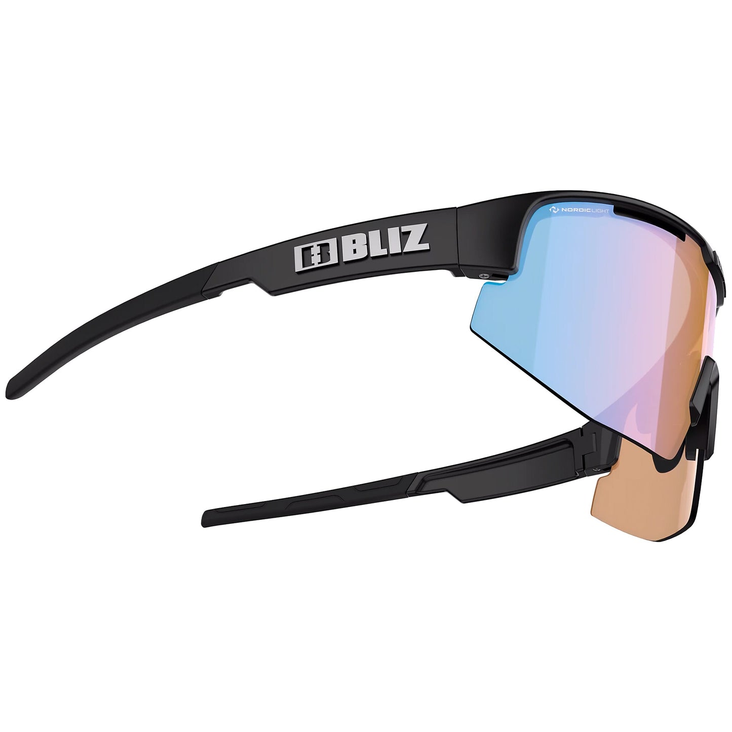 Okulary przeciwsłoneczne Bliz Matrix Small Nano Optics - Black/Coral Orange Blue