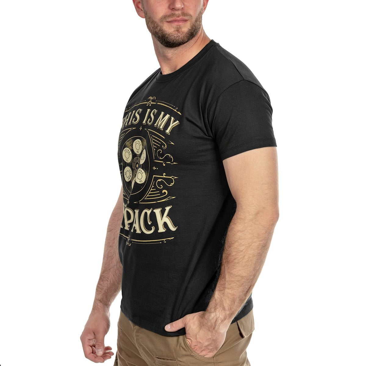 Koszulka T-shirt War Hog Six Pack - Black