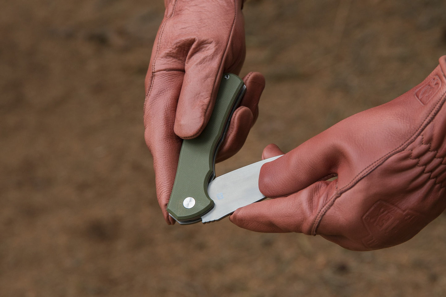 Nóż składany Badger Outdoor D2 Toro - Green