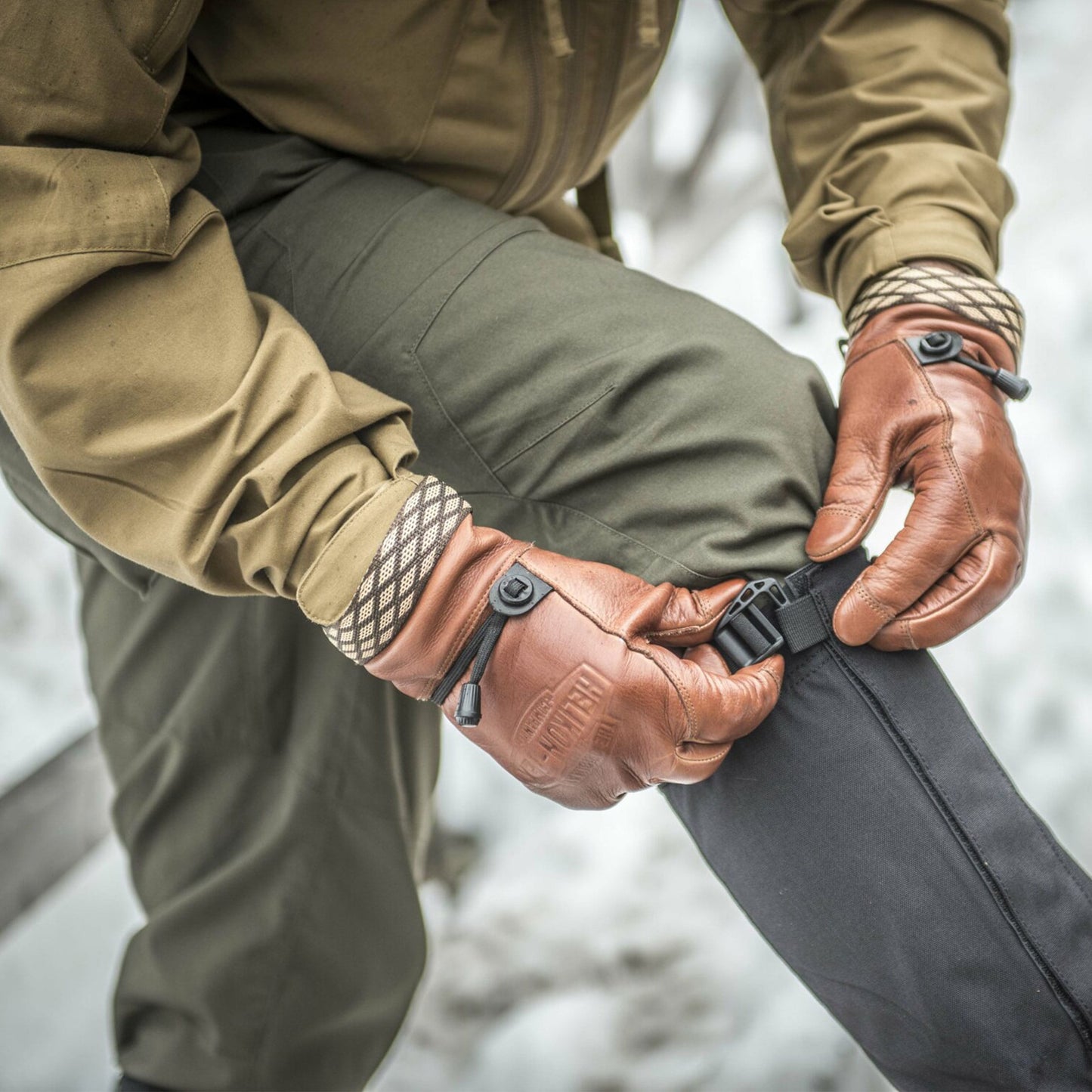 Rękawice Helikon Woodcrafter - U.S. Brown