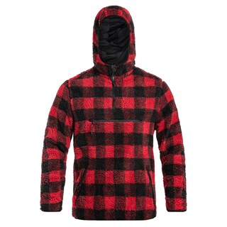 Polar Brandit Teddyfleece Worker Pullover - Red/Black