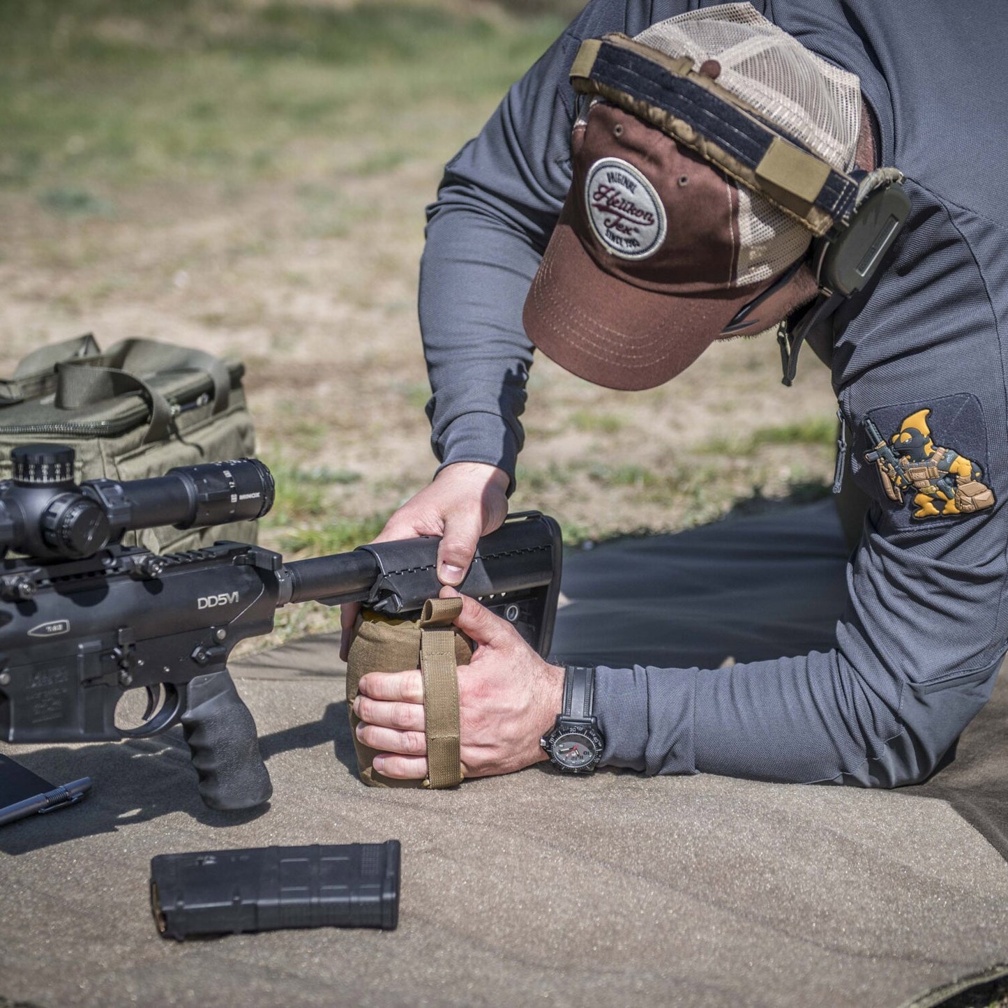 Worek strzelecki Helikon Accuracy Shooting Bag Roller Small - Coyote
