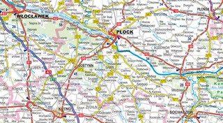 Mapa samochodowa Polski 1:750000