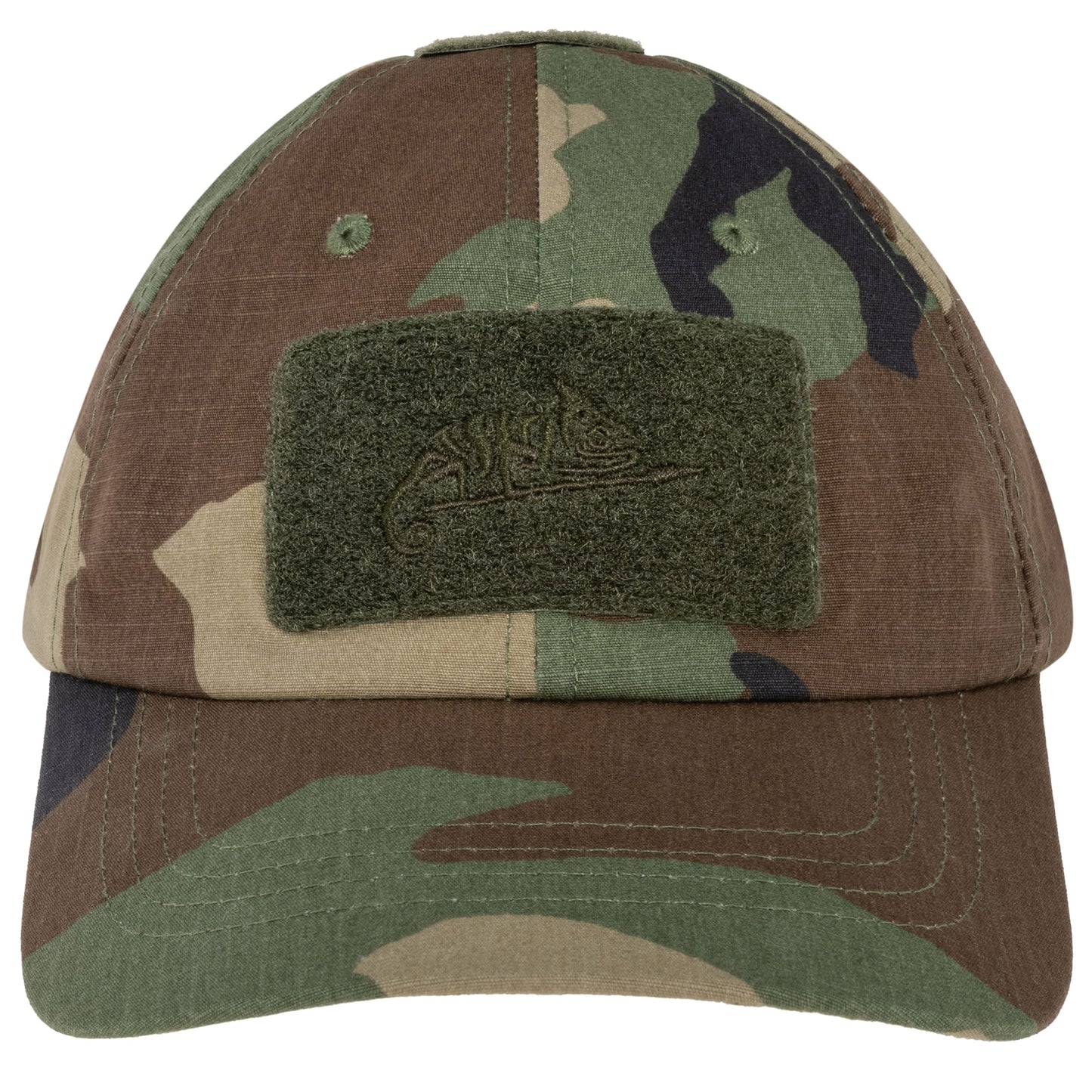 Czapka z daszkiem plus velcro Helikon PolyCotton Rip-Stop - US Woodland