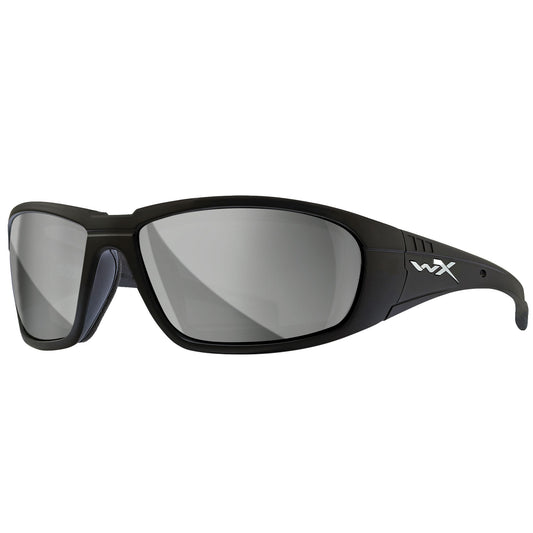 Okulary taktyczne Wiley X Boss - Grey Silver Flash/Matte Black