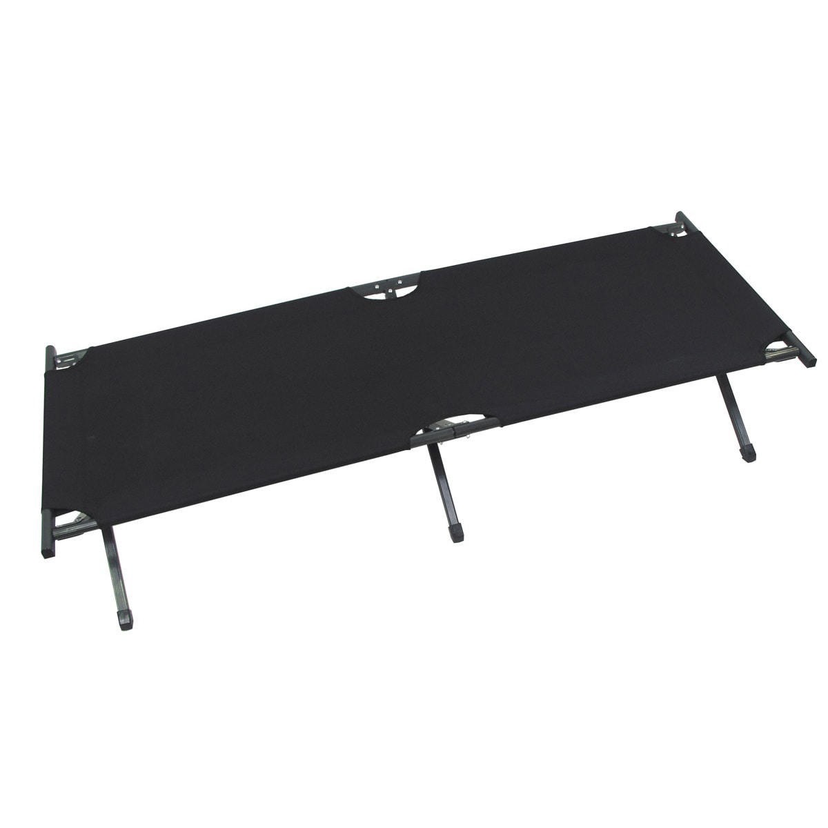 Łóżko polowe składane MFH US Black - 190 x 66 cm
