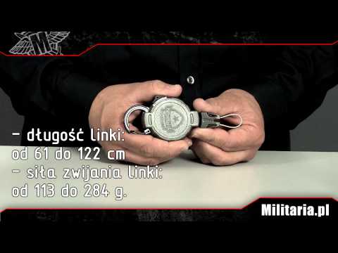 Smycz taktyczna z karabinkiem - retraktor T-Reign Hunting Medium