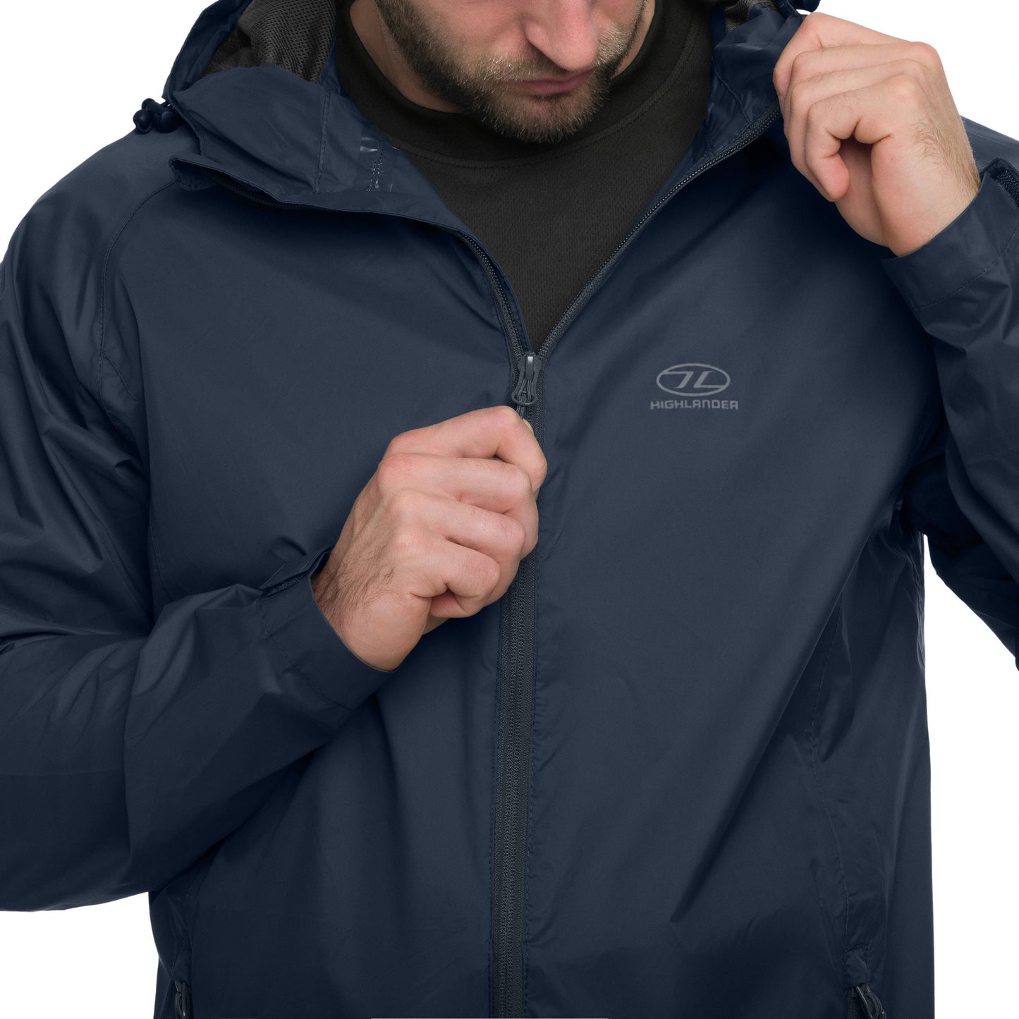 Kurtka Highlander Outdoor Stow & Go Pack Away V2 - Navy Blue