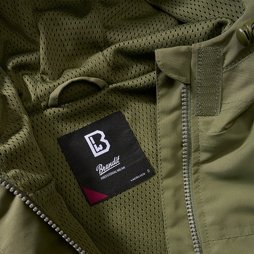 Kurtka damska Brandit Summer Windbreaker Frontzip - Olive