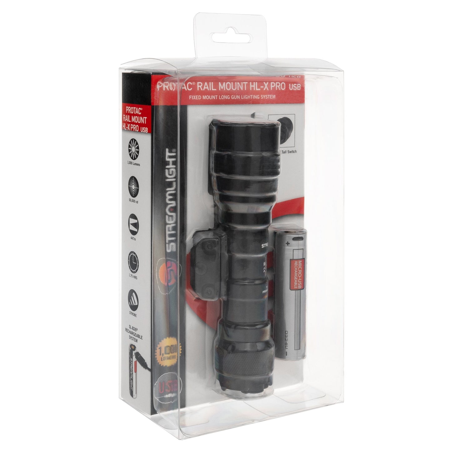 Latarka na broń długą Streamlight ProTac Rail Mount HL-X Pro USB Black - 1000 lumenów