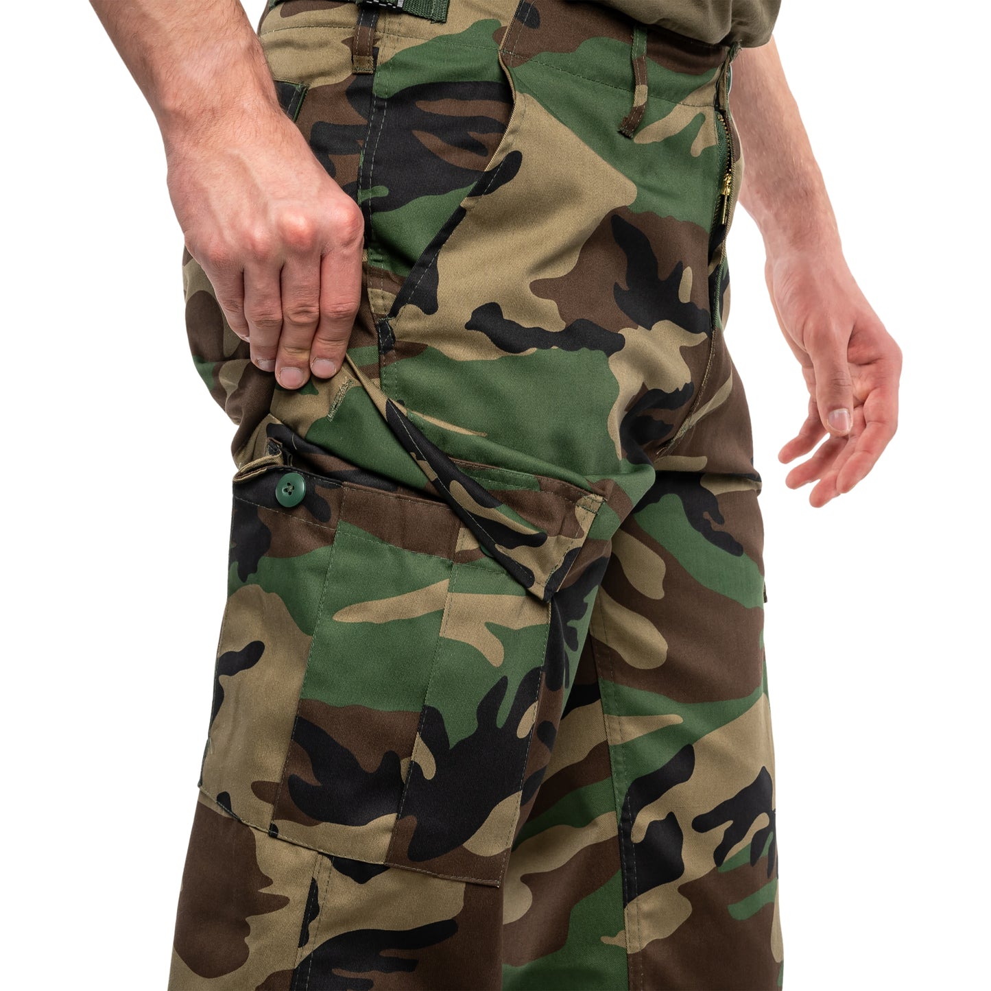 Spodnie wojskowe MFH US Combat BDU - Woodland