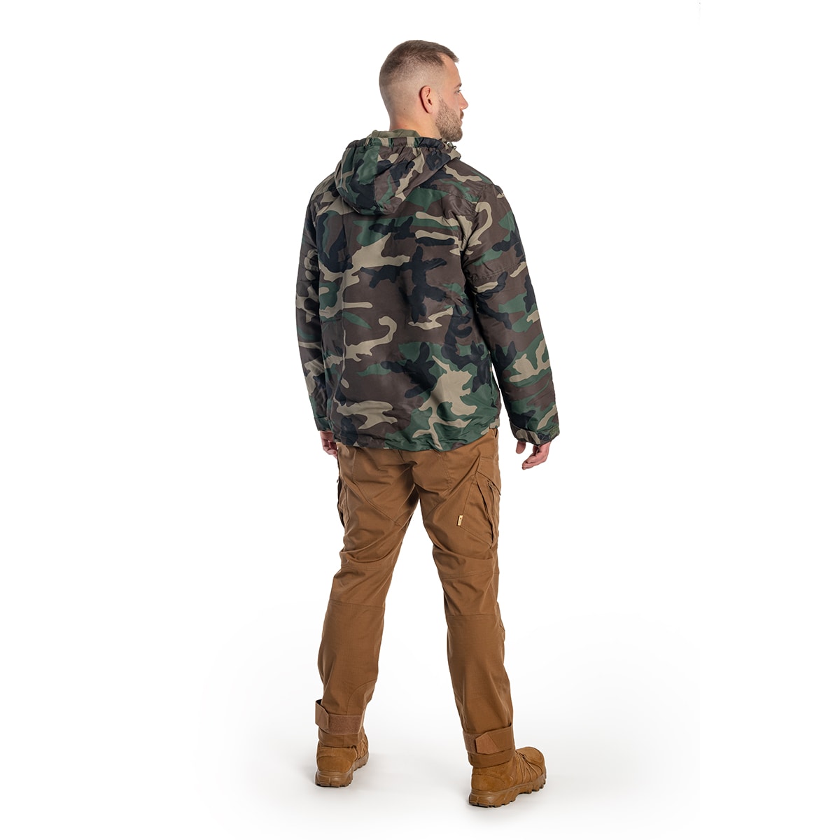 Kurtka Brandit Windbreaker Frontzip - Woodland