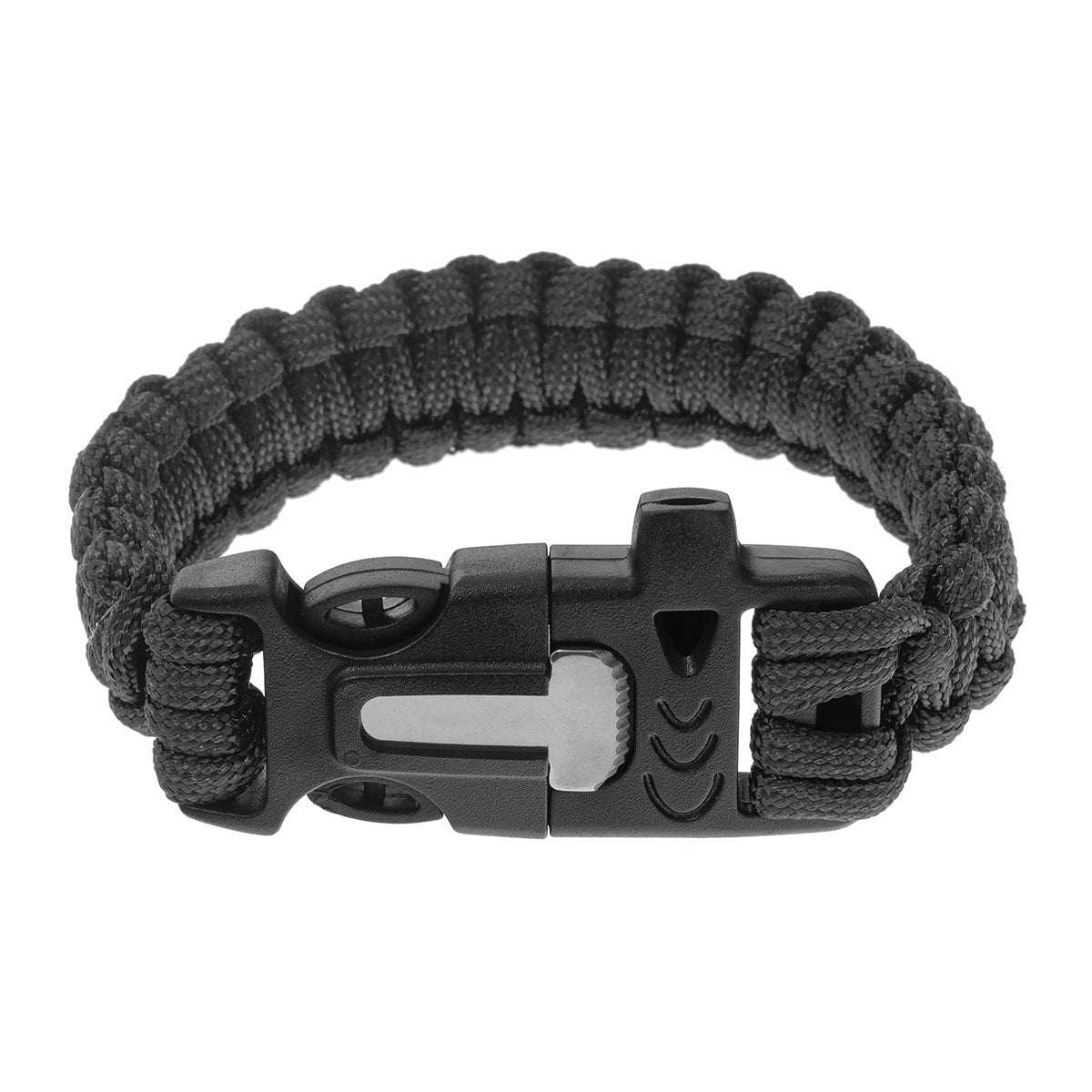 Bransoletka Paracord Badger Outdoor z krzesiwem - Black