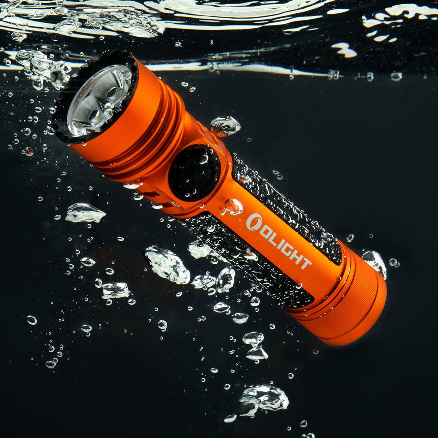 Latarka taktyczno-poszukiwawcza Olight Seeker 4 Pro Cool White Orange - 4600 lumenów