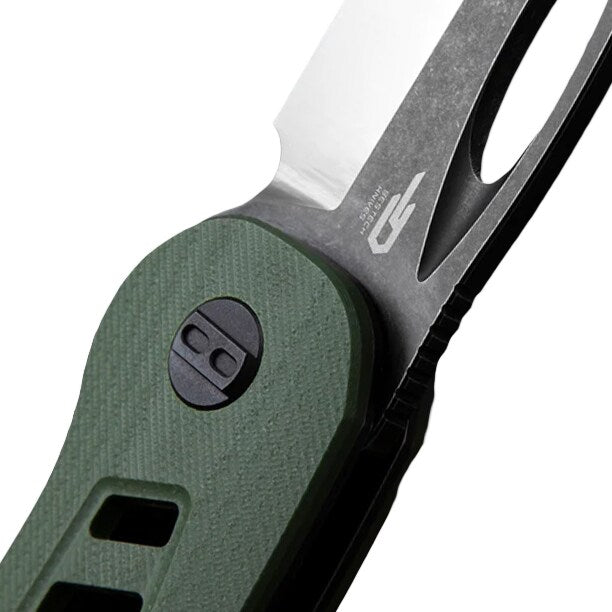 Nóż składany Bestech Explorer - Olive/Satin Stonewash
