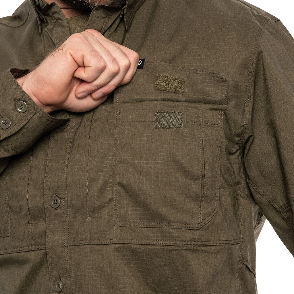 Koszula taktyczna Pentagon Plato Long Sleeve - Ranger Green