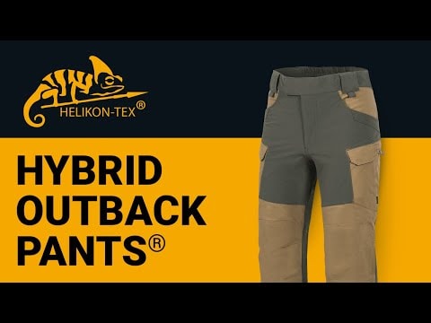 Spodnie Helikon Hybrid Outback DuraCanvas - Black