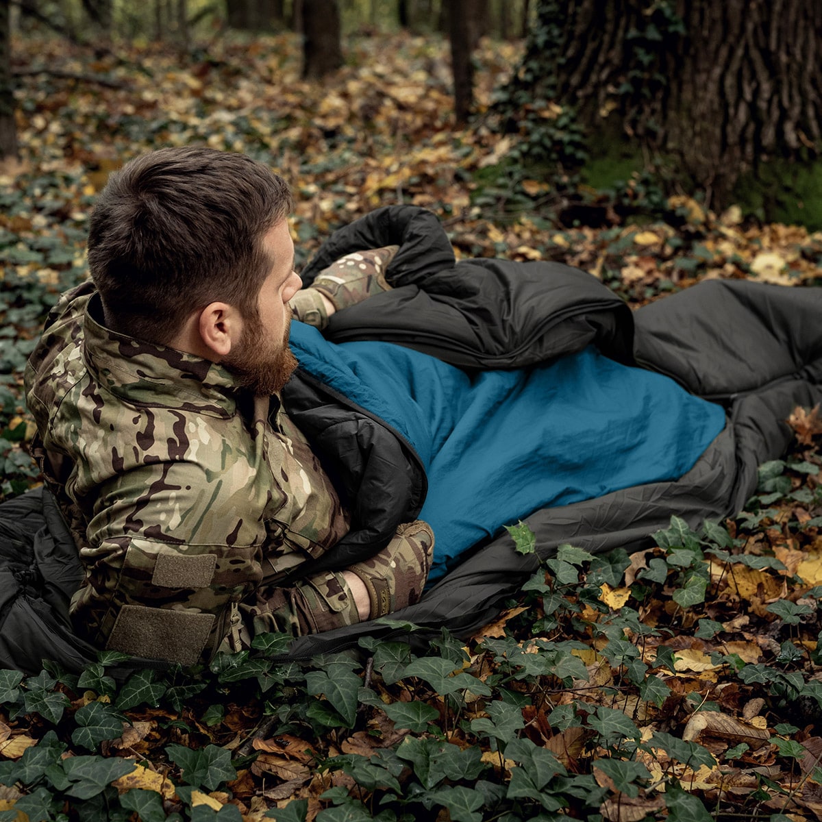 Ponczo Helikon Swagman Roll Climashield Apex z funkcją śpiwora - Aqua Blue