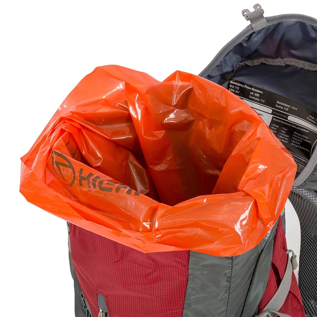 Worek wodoodporny Highlander Outdoor Rucksack Liner 50 l - Orange