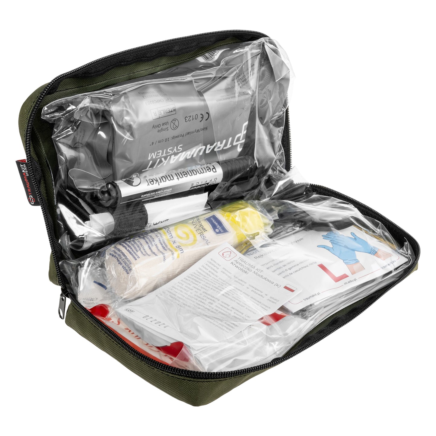 Apteczka modułowa AedMax Trauma Kit K Zielona - Krwotoki
