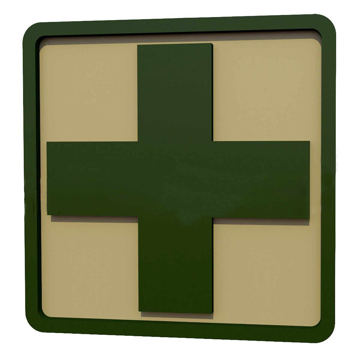 Emblemat velcro Helikon Medyk PVC Khaki