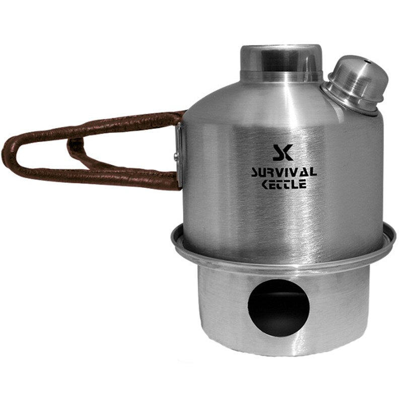 Czajnik turystyczny Survival Kettle Silver Mini Steel - 0,4l