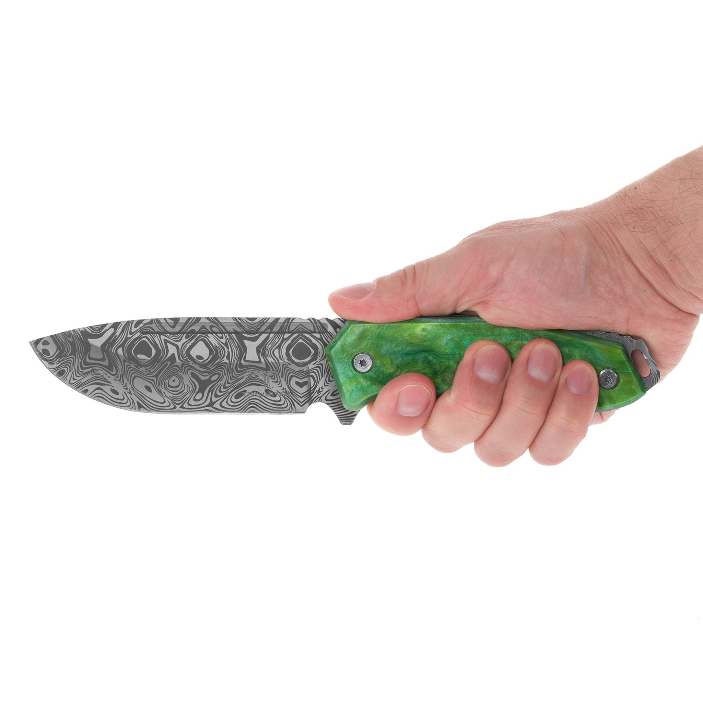 Nóż Takumitak Takumi TKF502GN - Damascus/Olive