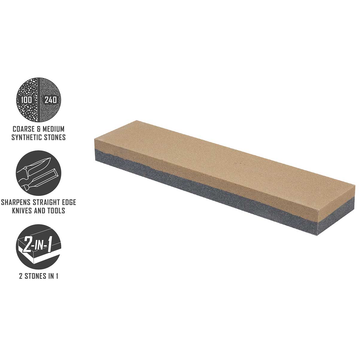 Osełka syntetyczna Smith's 8" Dual Grit Combination Sharpening Stone