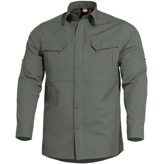 Koszula taktyczna Pentagon Plato Long Sleeve - Camo Green