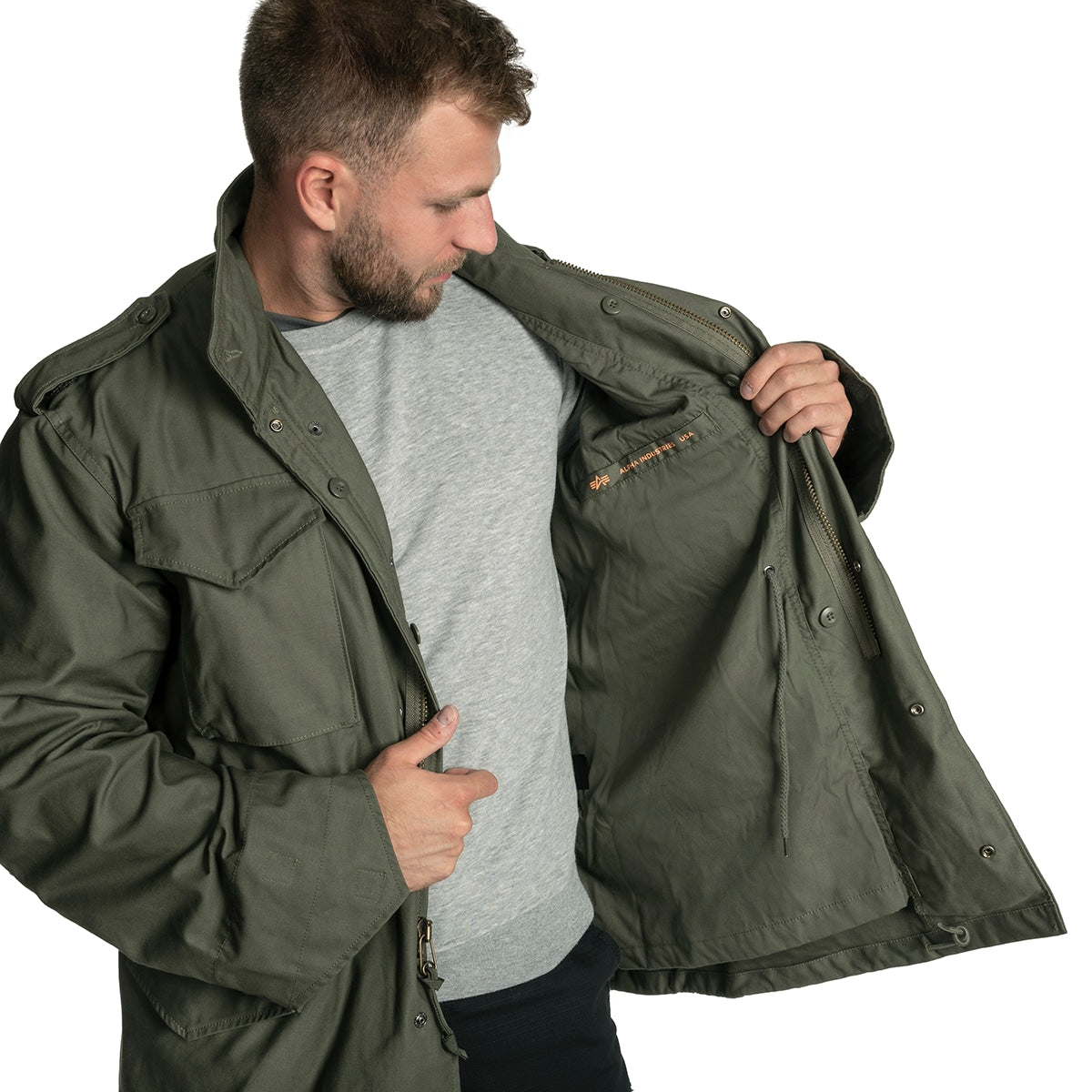 Kurtka Alpha Industries M-65 - Olive Green