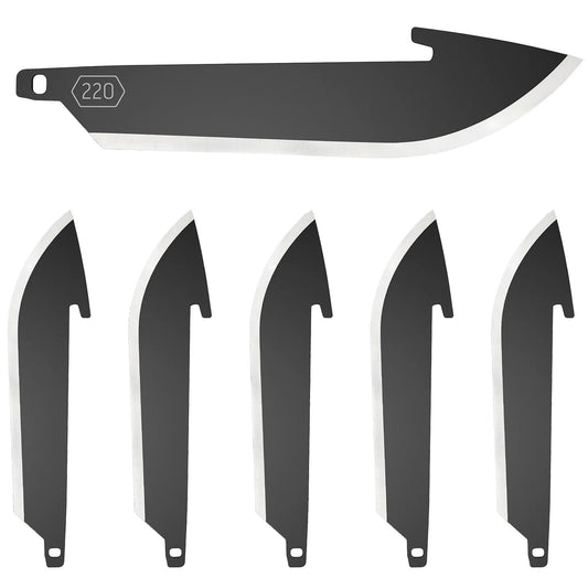 Zestaw ostrzy wymiennych Outdoor Edge Drop-Point 220 6 szt. - Black