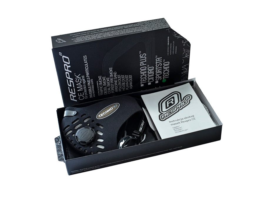 Maska antysmogowa Respro CE Techno Black