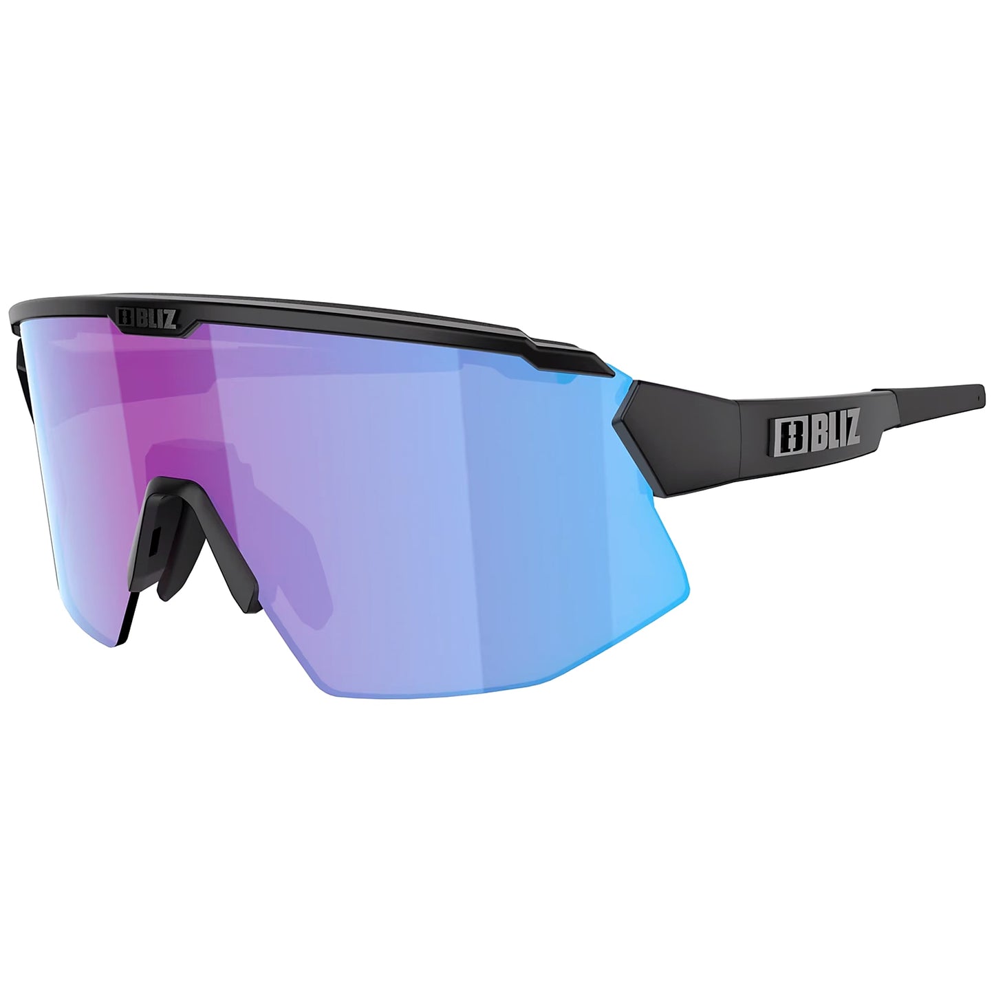 Okulary Bliz Breeze Small - Matt Black/Rose Violet Blue/Brown Silver