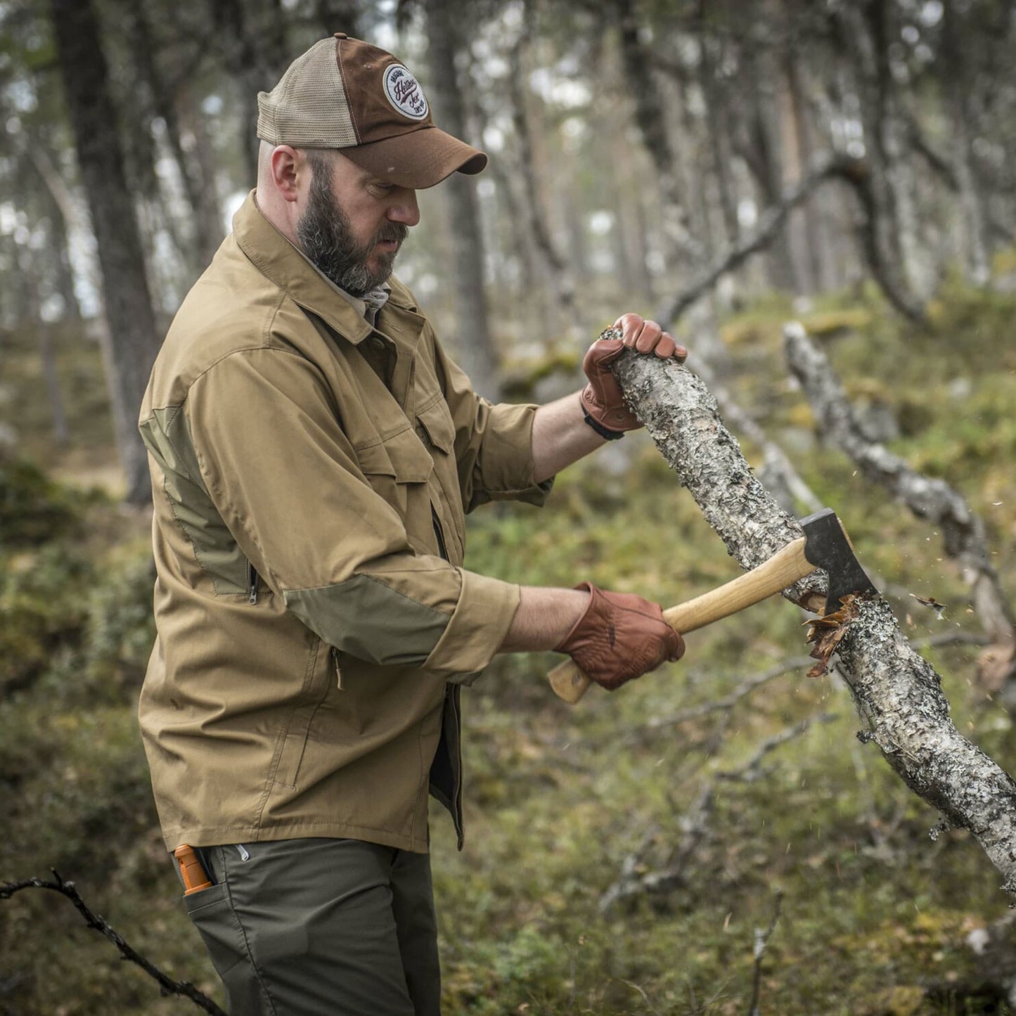 Koszula Helikon Woodsman - Coyote/Taiga Green