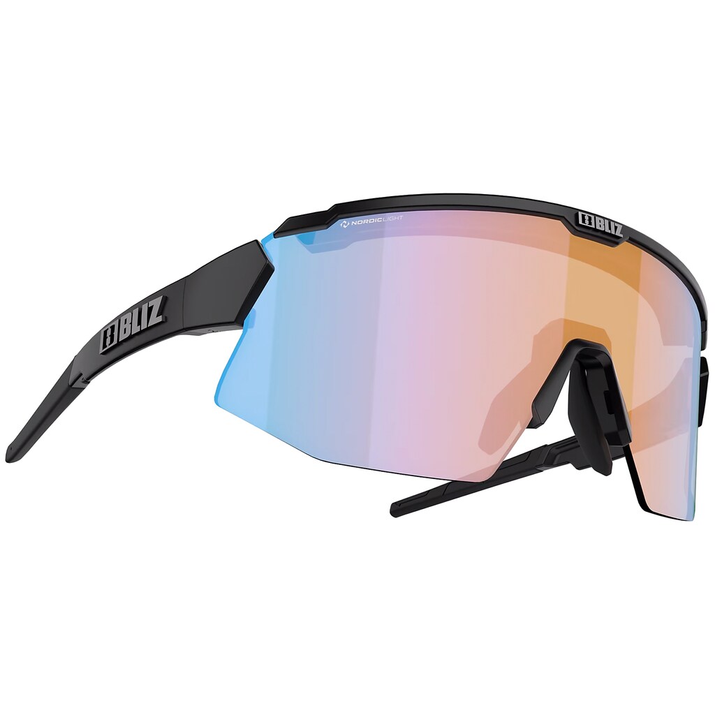 Okulary Bliz Breeze - Matt Black/Coral Orange Blue/Brown Silver