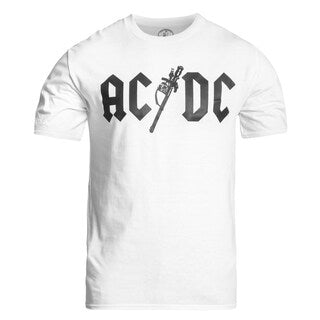 Koszulka T-shirt Kałdun AC Piorun DC - Biała