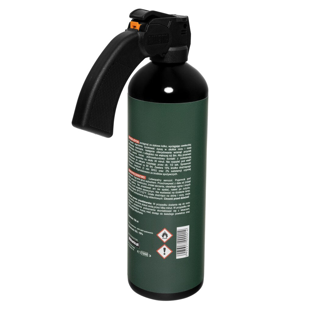 Gaz pieprzowy na wilki i niedźwiedzie Wilderness Bears&Wolves 1000 ml - stożek (DE)