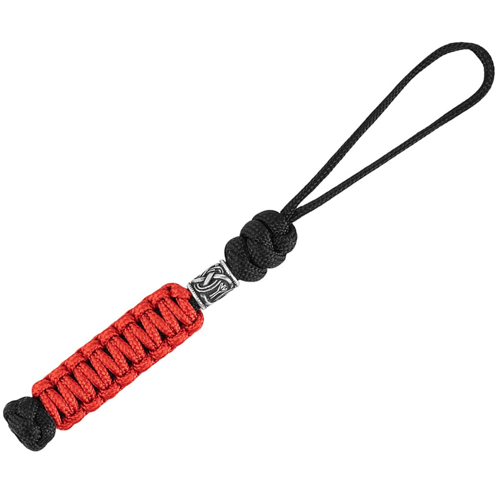 Brelok M-Tac Temblak Loopy Snake Scandinavian Silver - Black/Red