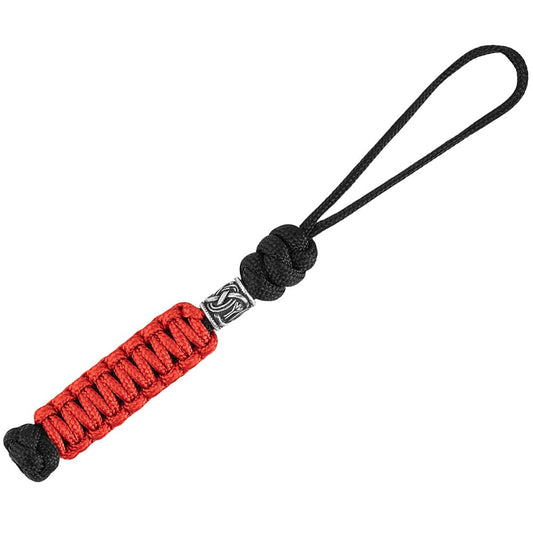 Brelok M-Tac Temblak Loopy Snake Scandinavian Silver - Black/Red