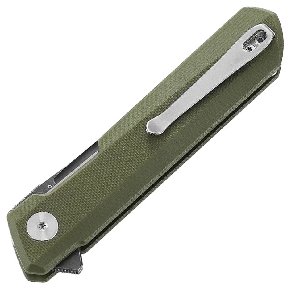 Nóż składany Bestechman Dundee Gray Titanized - Olive