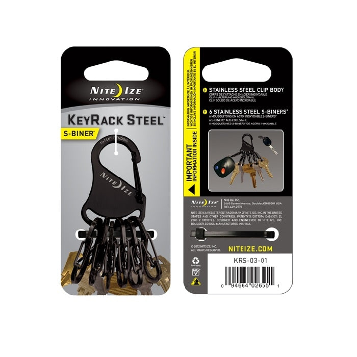 Brelok Nite Ize S-Biner KeyRack Black